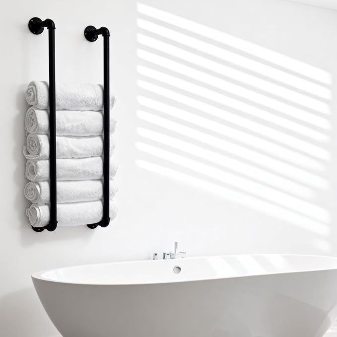 Compact Wall Mounted Towel Hanger - Image 2