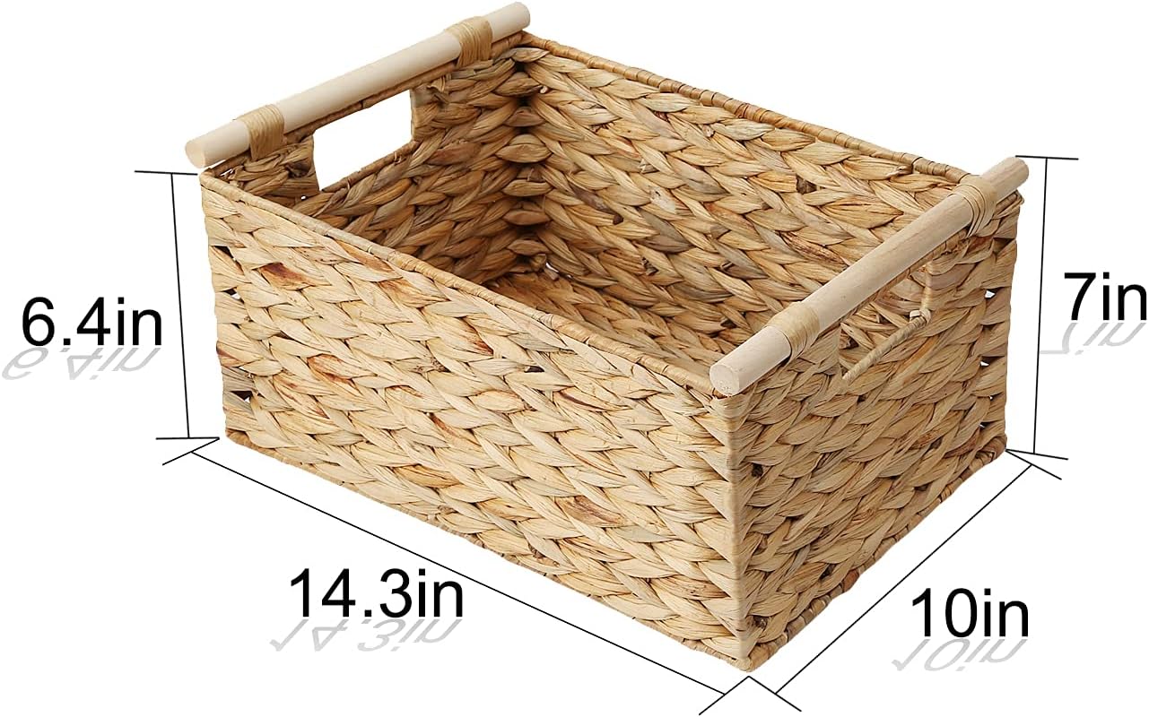 Rectangular Water Hyacinth Storage Basket - Image 2