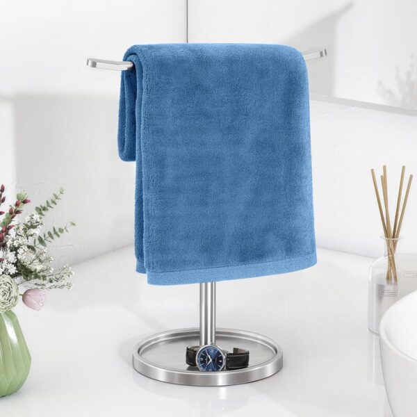 T-Shaped Metal Towel Stand for Bathroom