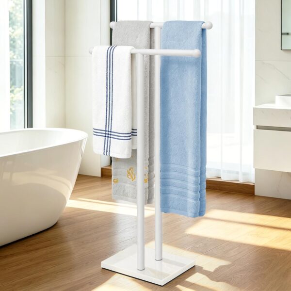 Triple Level Floor Towel Organizer