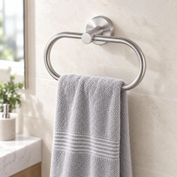 Round Metal Ring Hanger for Hand Towels