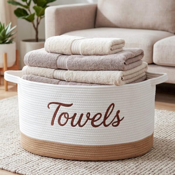 Blanket and Towel Storage Basket