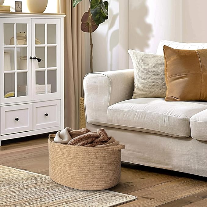 Jute Woven Basket for Household Organization
