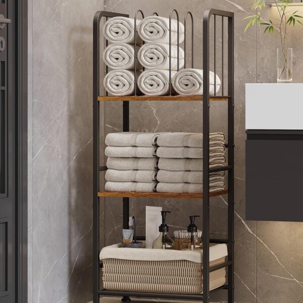 Standing Towel Rack for Bathroom and Poolside
